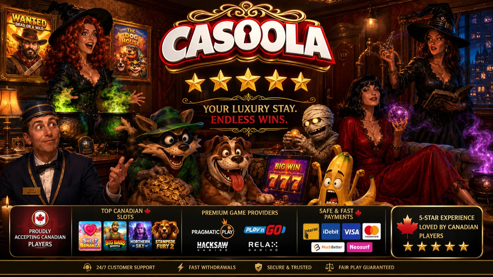 Casoola Casino β your luxury stay, endless wins