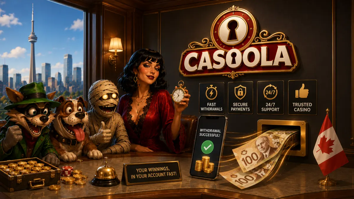 Fast Casoola withdrawals paid out at the cashier desk